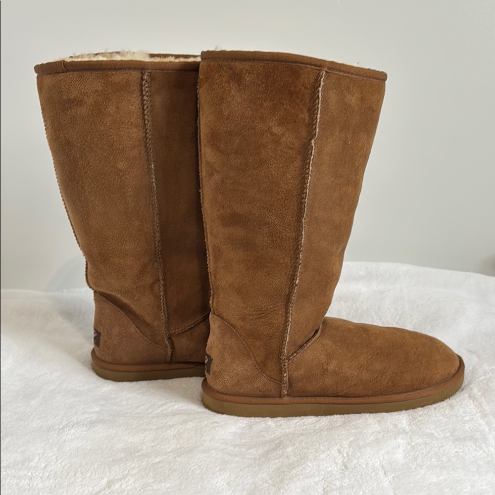 UGG Classic Tall Boots | Chestnut | Shearling Lined - Picture 5 of 16